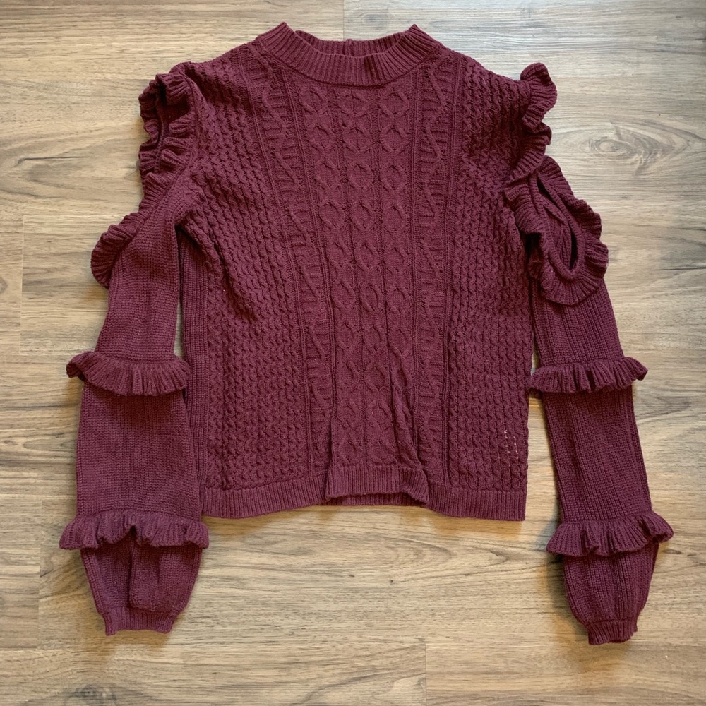 Express open shoulder sweater